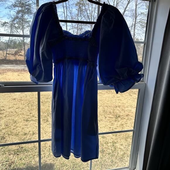 Fantastic Fawn Dress Baby Doll Blue Size Small - Picture 10 of 11